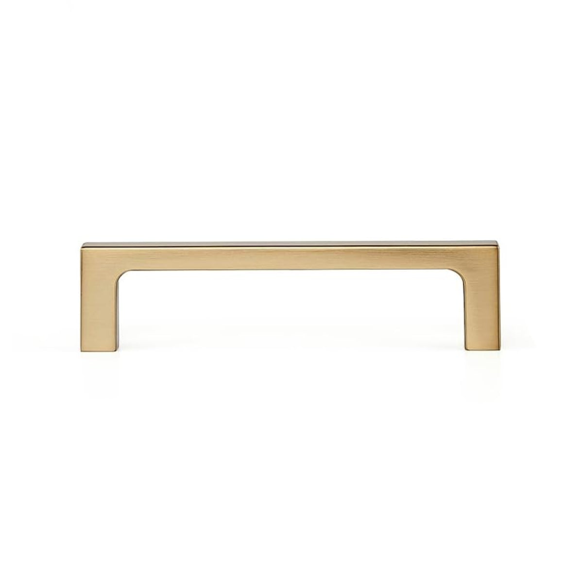 Diversa Gold Champagne 3-3/4&quot; (96mm) Square Edge Solid Cabinet Pull