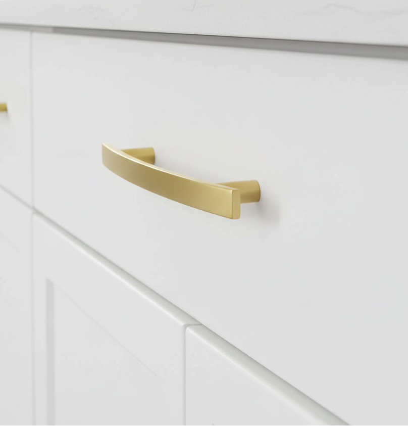 Diversa Brushed Gold Subtle Arch 5" (128mm) Cabinet Pull