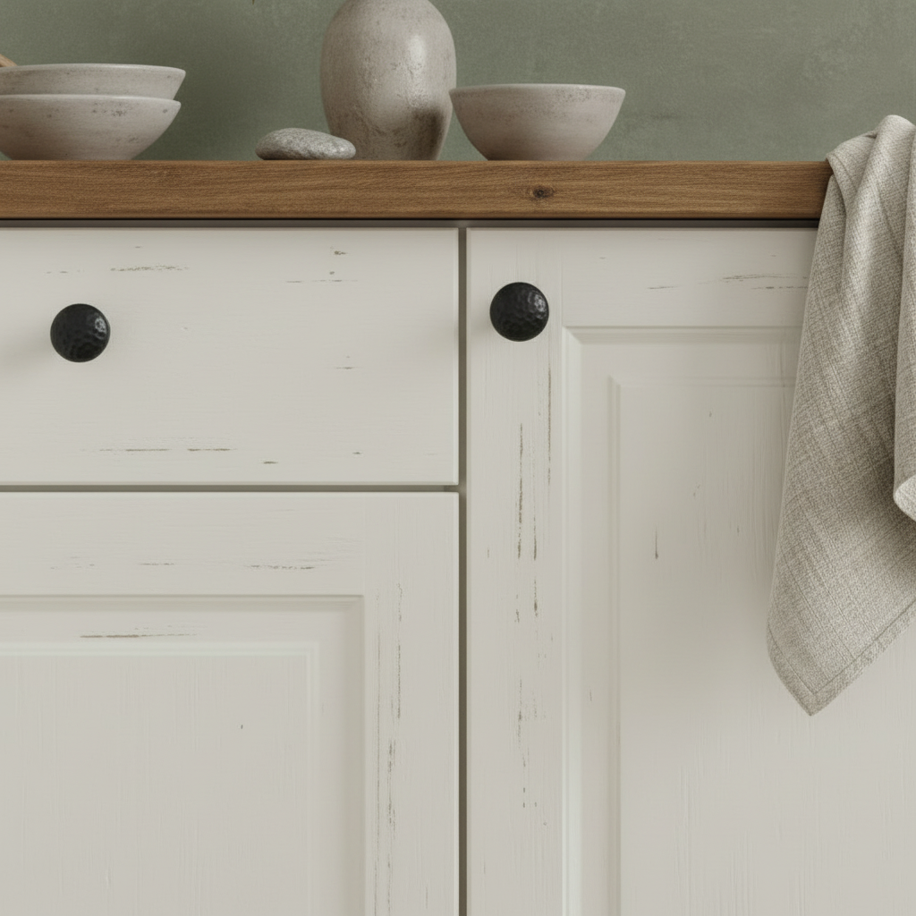 Cosmas 10551FB Flat Black Round Craftsman Cabinet Knob