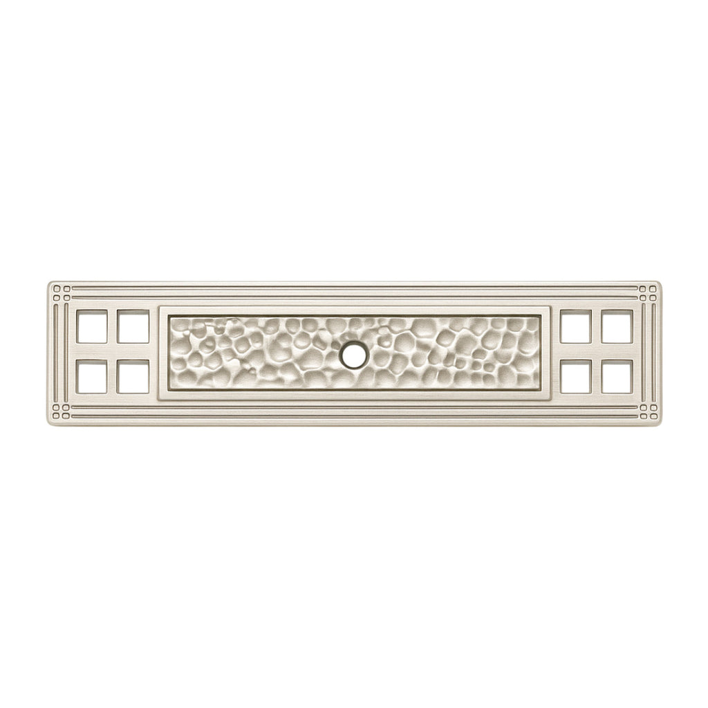 Cosmas 10552SN Satin Nickel Craftsman Cabinet Knob Backplate