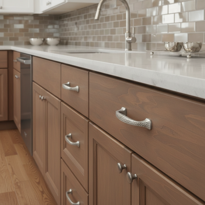 Cosmas 10553SN Satin Nickel Craftsman Cabinet Pull