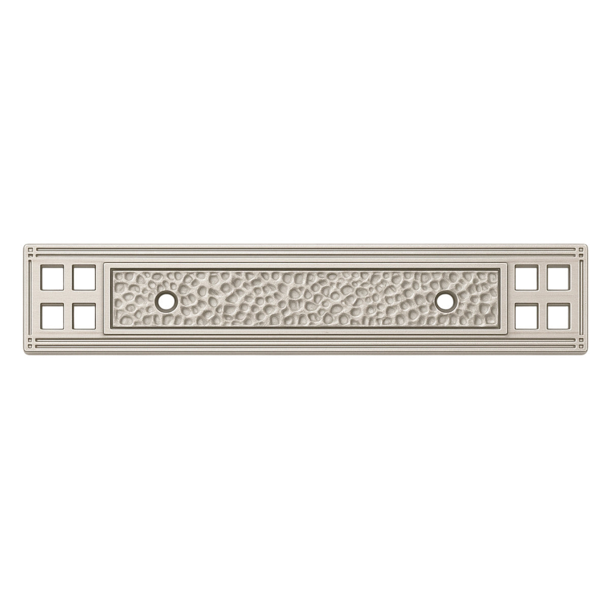 Cosmas 10554SN Satin Nickel Craftsman Cabinet Pull Backplate