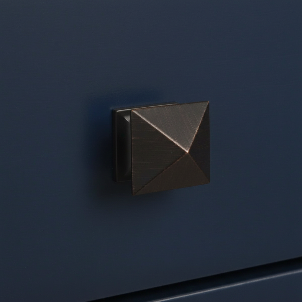 Cosmas 10555ORB Oil Rubbed Bronze Square Craftsman Cabinet Knob