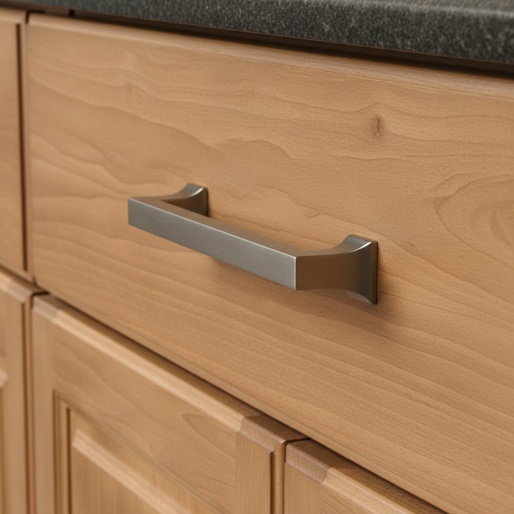 Cosmas 10556-128SN Satin Nickel Craftsman Cabinet Pull
