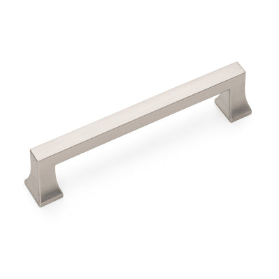 Satin nickel craftsman cabinet pull, 128 mm center-to-center
