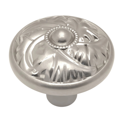 Satin nickel craftsman cabinet knob