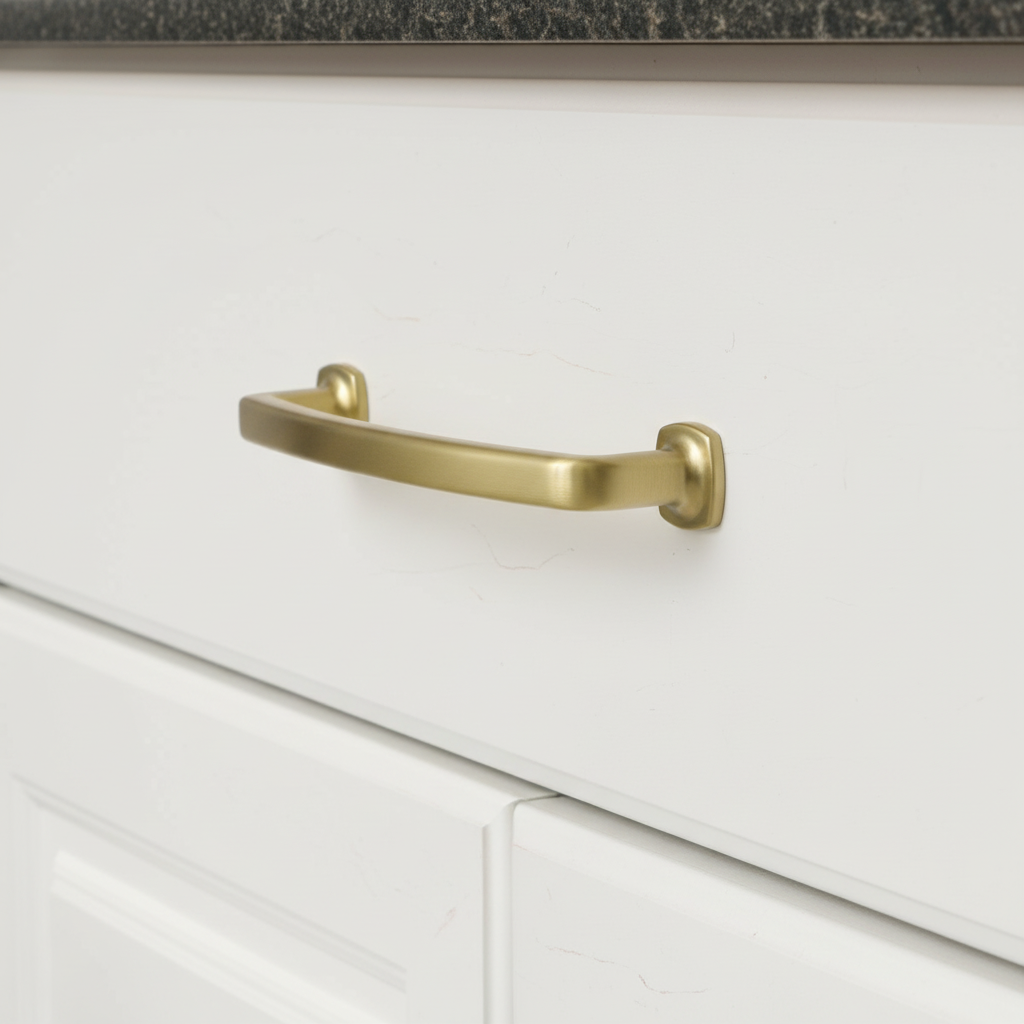 Diversa Brushed Gold Trinity 5" (128mm) Cabinet Drawer Pull