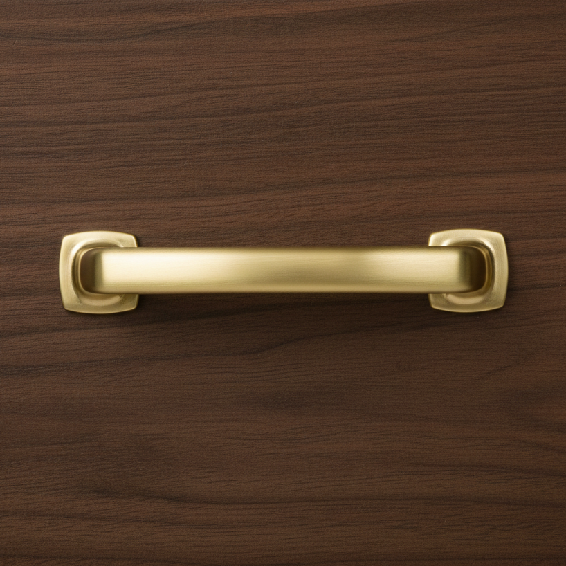 Diversa Brushed Gold Trinity 3-3/4" (96mm) Cabinet Drawer Pull