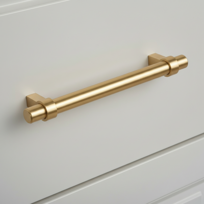Cosmas 161-128BG Brushed Gold Euro Style Bar Pull