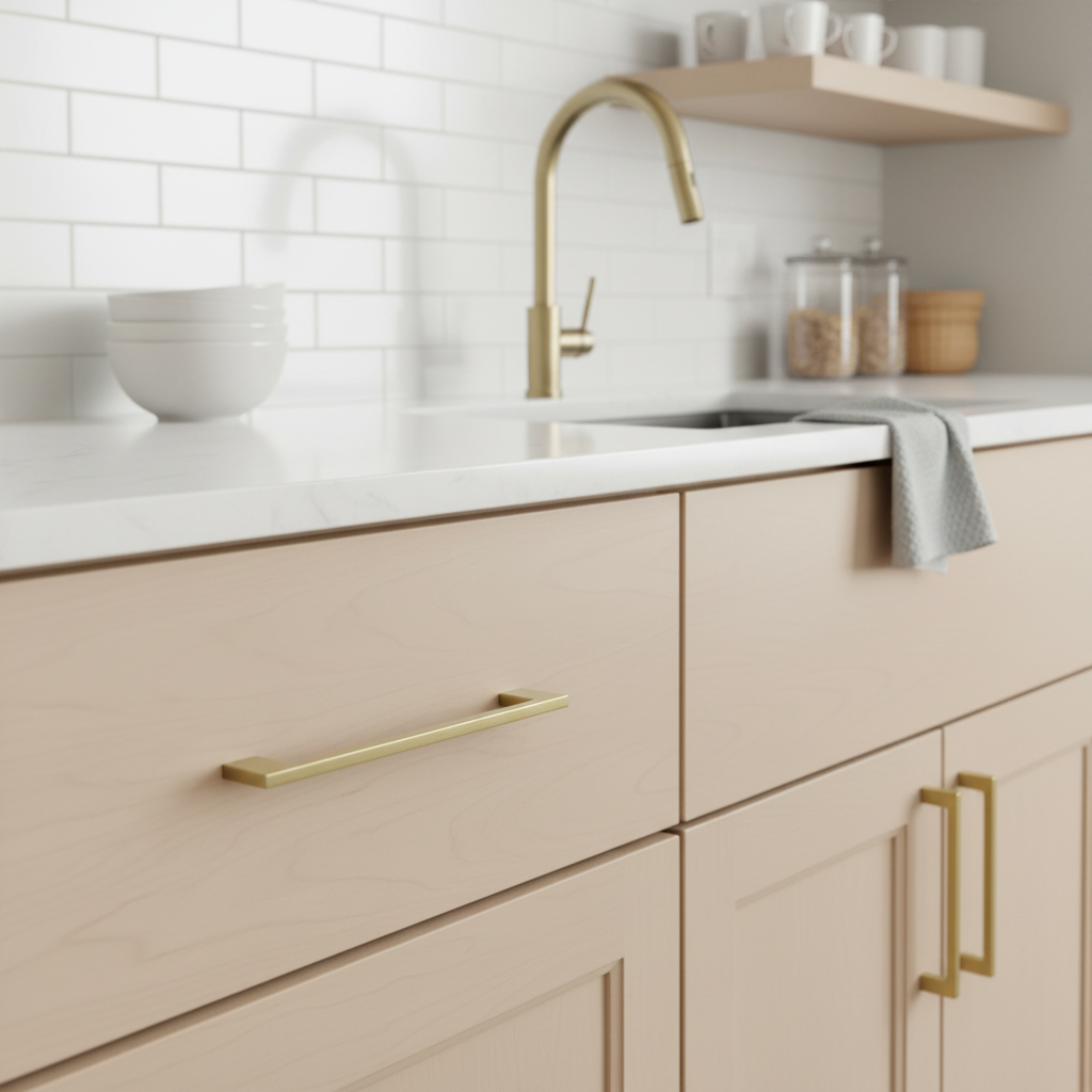 Cosmas 11244-160BG Brushed Gold Modern Contemporary Cabinet Pull