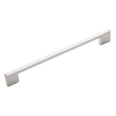 Satin nickel modern contemporary cabinet pull, 192 mm center-to-center