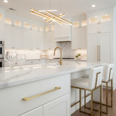 Cosmas 11244-256BG Brushed Gold Modern Contemporary Cabinet Pull