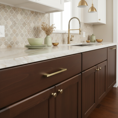 Cosmas 11244-96BG Brushed Gold Modern Contemporary Cabinet Pull