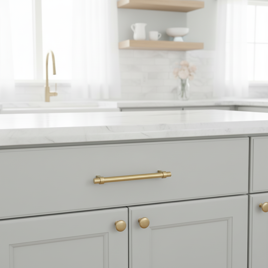 Cosmas 161-160BG Brushed Gold Euro Style Bar Pull