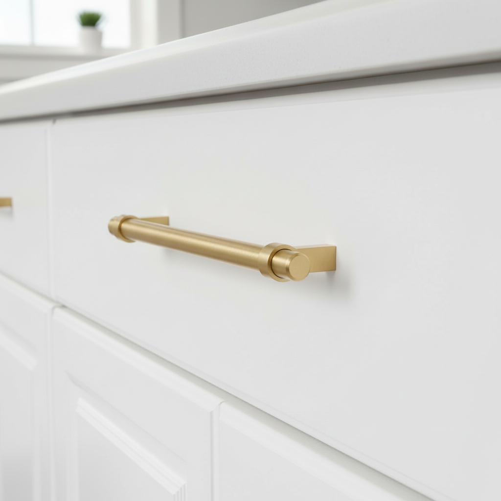 Cosmas 161-192BG Brushed Gold Euro Style Bar Pull