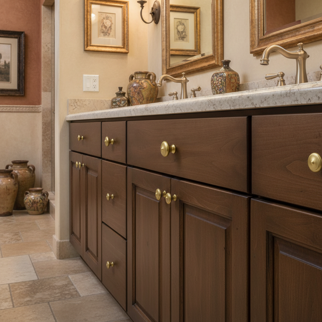 Cosmas 13247BG Brushed Gold Decorative Oversized Cabinet Knob