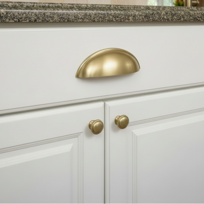 Cosmas 1399BB Brushed Brass Cabinet Cup Pull
