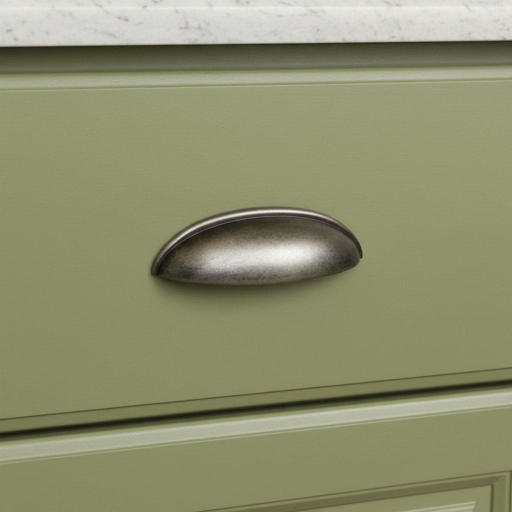 Cosmas 1399WN Weathered Nickel Cabinet Cup Pull