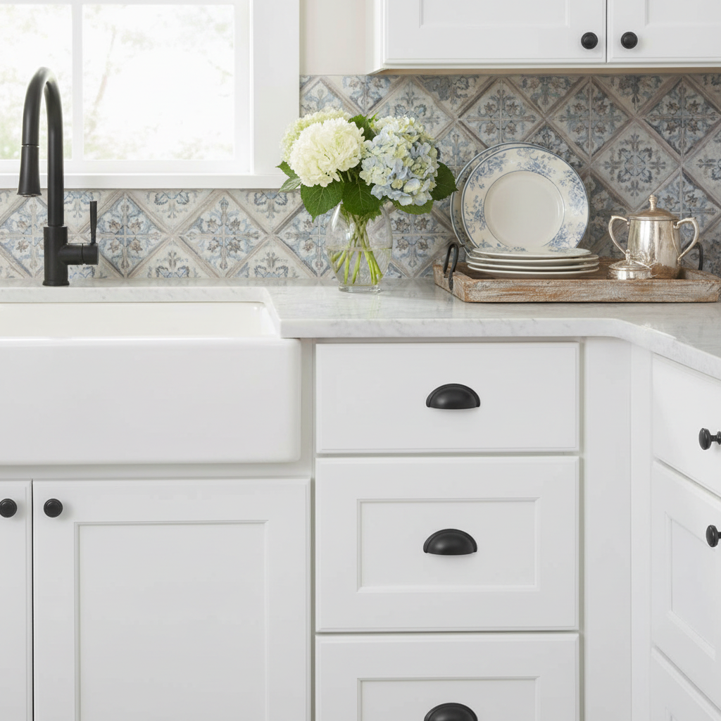 Cosmas 1426FB Flat Black Cabinet Round Knob