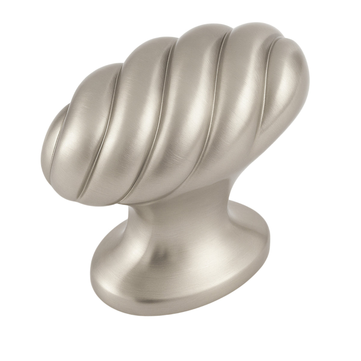 Cosmas 1471SN Satin Nickel Twist Cabinet Knob
