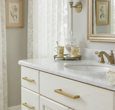 Cosmas 14777-128BG Brushed Gold Modern Contemporary Cabinet Pull