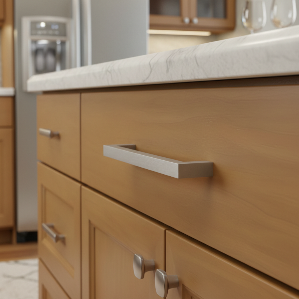 Cosmas 14777-160SN Satin Nickel Modern Contemporary Cabinet Pull