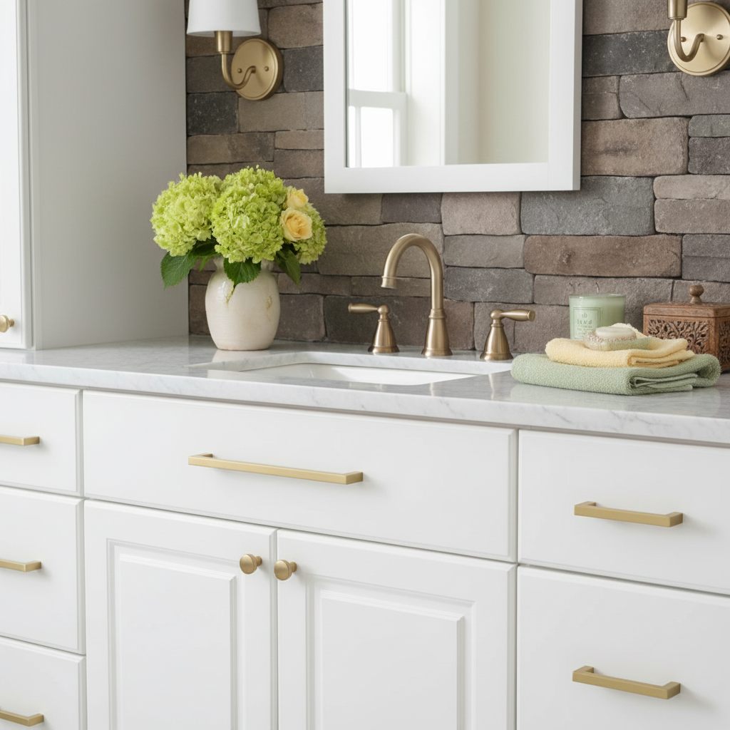 Cosmas 14777-192BG Brushed Gold Modern Contemporary Cabinet Pull