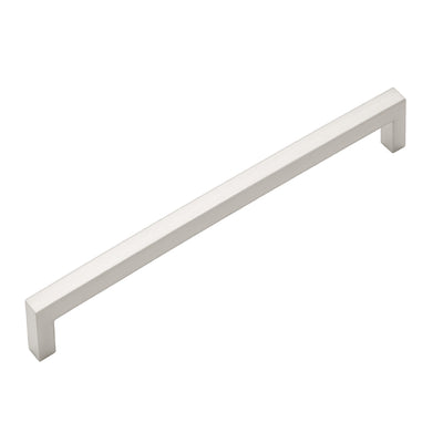 Satin nickel modern contemporary cabinet pull, 192 mm center-to-center