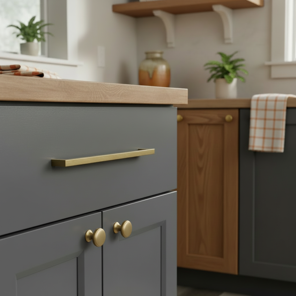 Cosmas 14777-256BG Brushed Gold Modern Contemporary Cabinet Pull