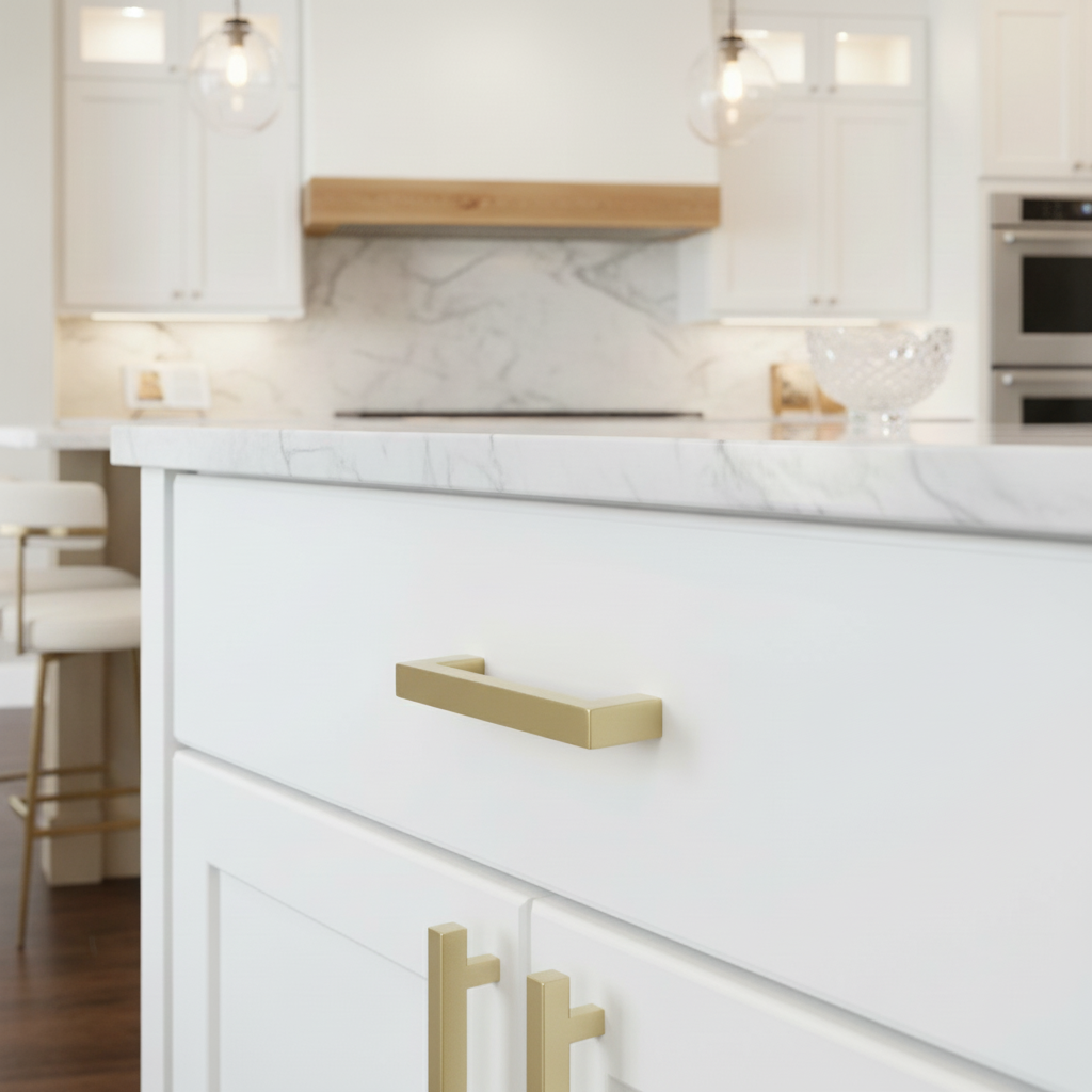 Cosmas 14777-3BG Brushed Gold Modern Contemporary Cabinet Pull