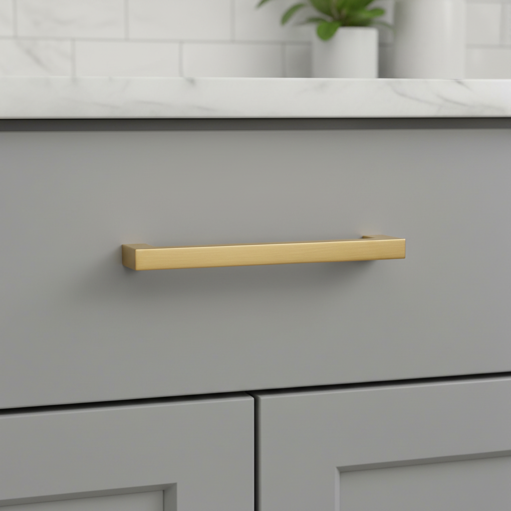 Cosmas 14777-96BG Brushed Gold Modern Contemporary Cabinet Pull