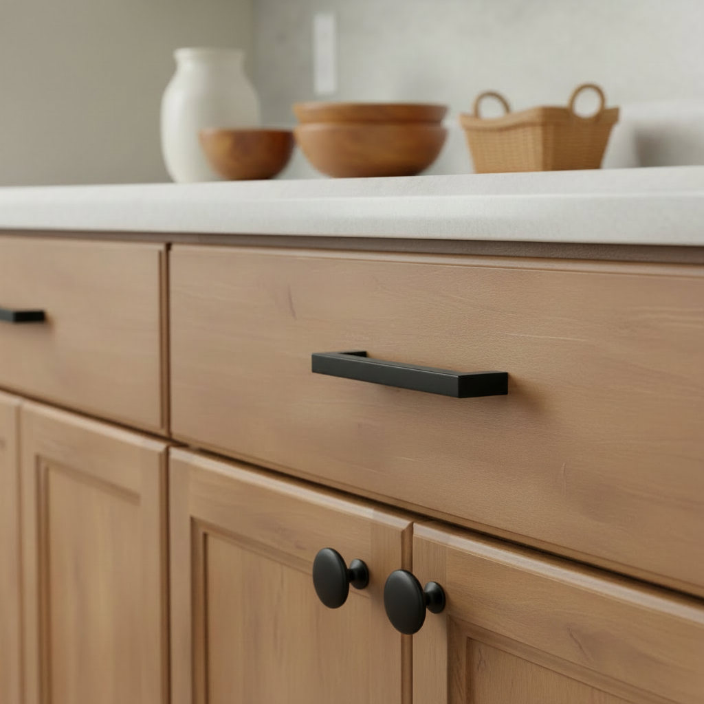 Cosmas 14777-89FB Flat Black Modern Contemporary Cabinet Pull