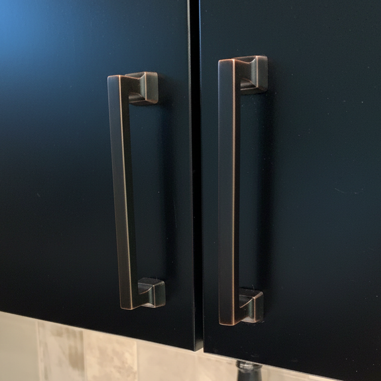 Cosmas 1481-96ORB Oil Rubbed Bronze Modern Contemporary Cabinet Pull