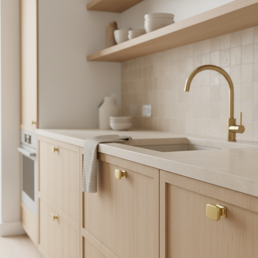 Cosmas 1488BG Brushed Gold Contemporary Cabinet Knob