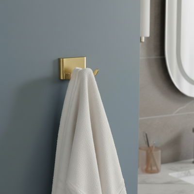 Eclipse Series Brushed Brass Robe Hook