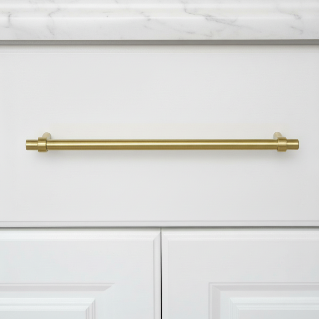 Cosmas 161-224BAB Brushed Antique Brass Euro Style Bar Pull