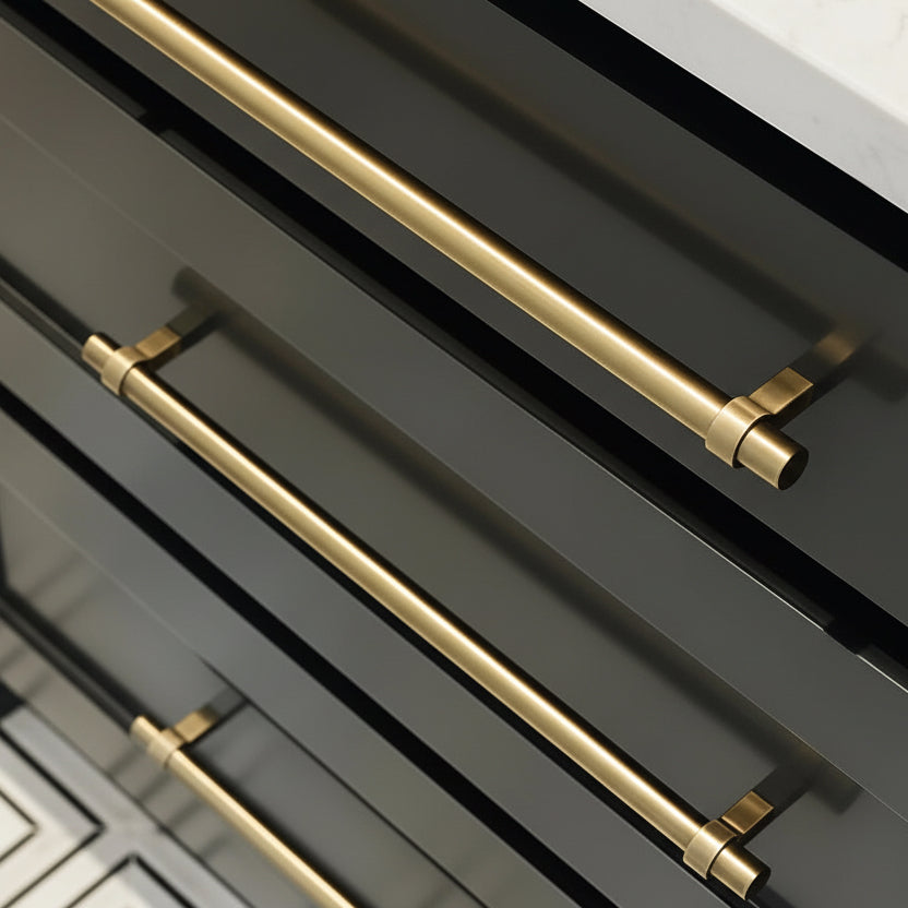 Cosmas 161-224BAB Brushed Antique Brass Euro Style Bar Pull