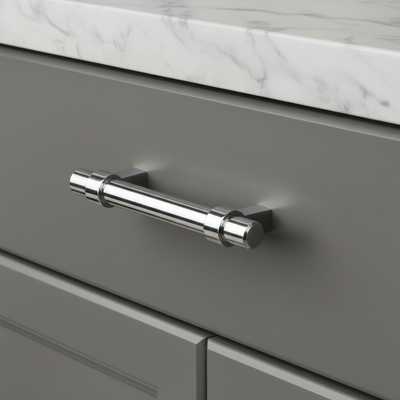 Cosmas 161-4CH Polished Chrome Euro Style Bar Pull