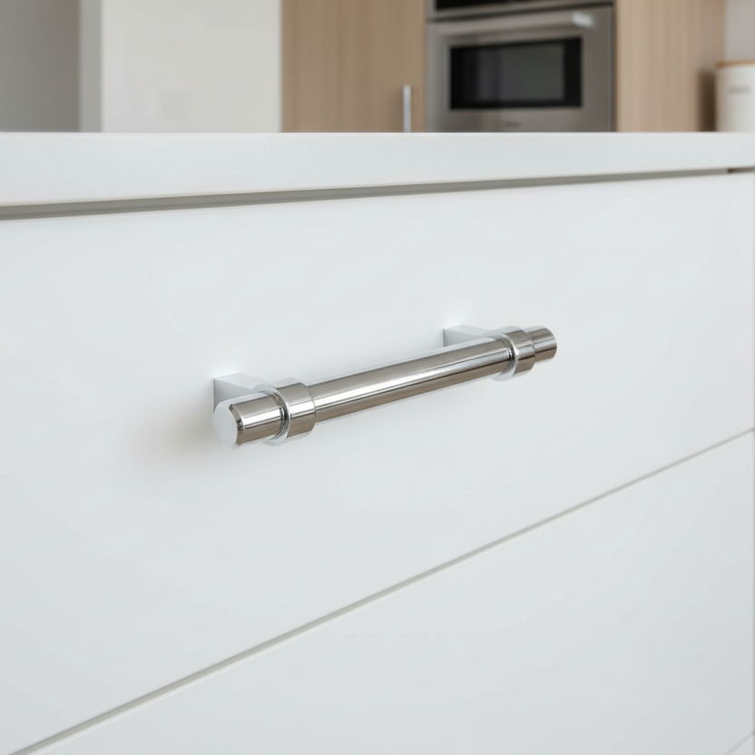 Cosmas 161-3.5CH Polished Chrome Euro Style Bar Pull