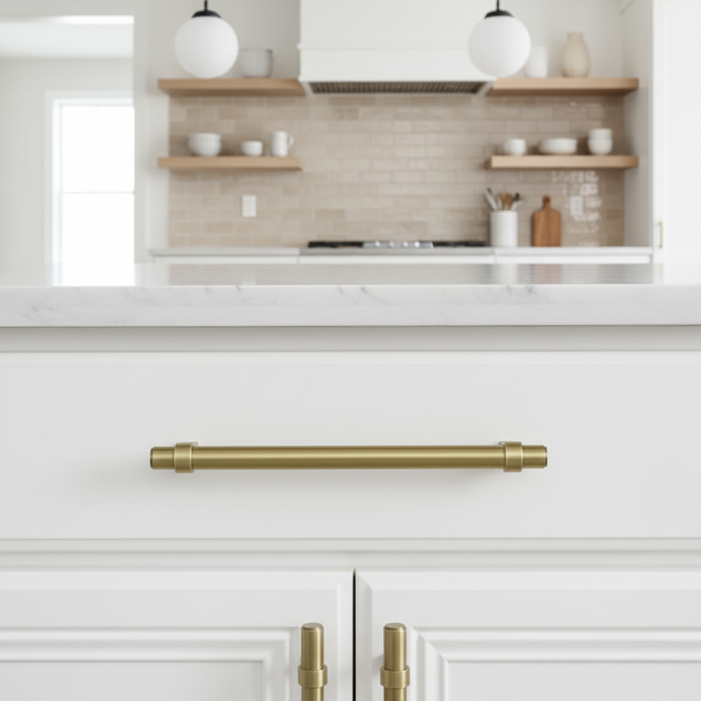 Cosmas 161-4BAB Brushed Antique Brass Euro Style Bar Pull