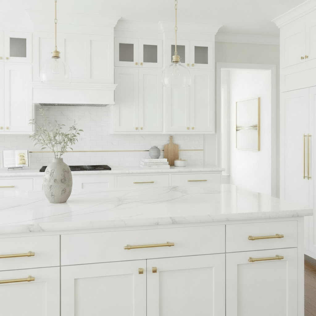 Cosmas 161-224BB Brushed Brass Euro Style Bar Pull