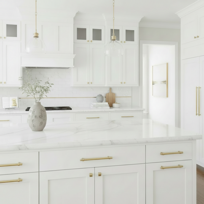 Cosmas 161-224BB Brushed Brass Euro Style Bar Pull