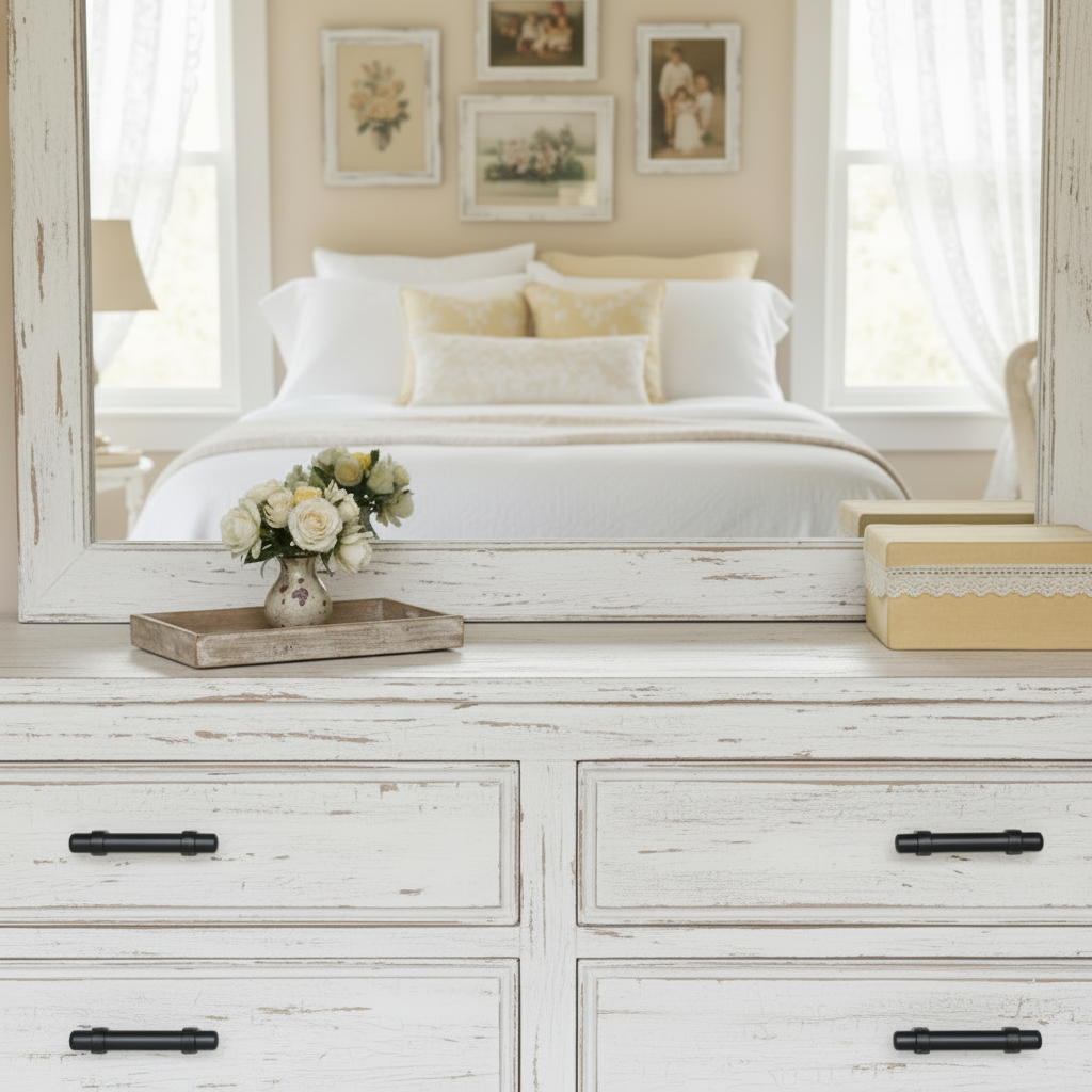 Cosmas 161-4FB Flat Black Euro Style Bar Pull