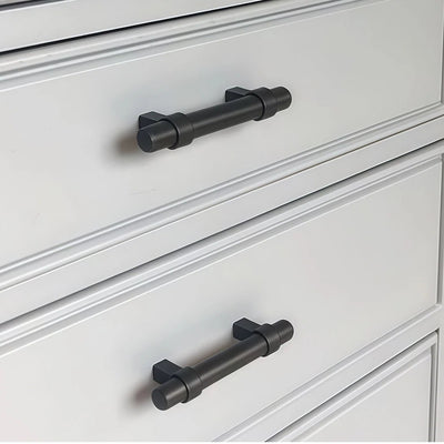 Cosmas 161-2.5FB Flat Black Euro Style Bar Pull