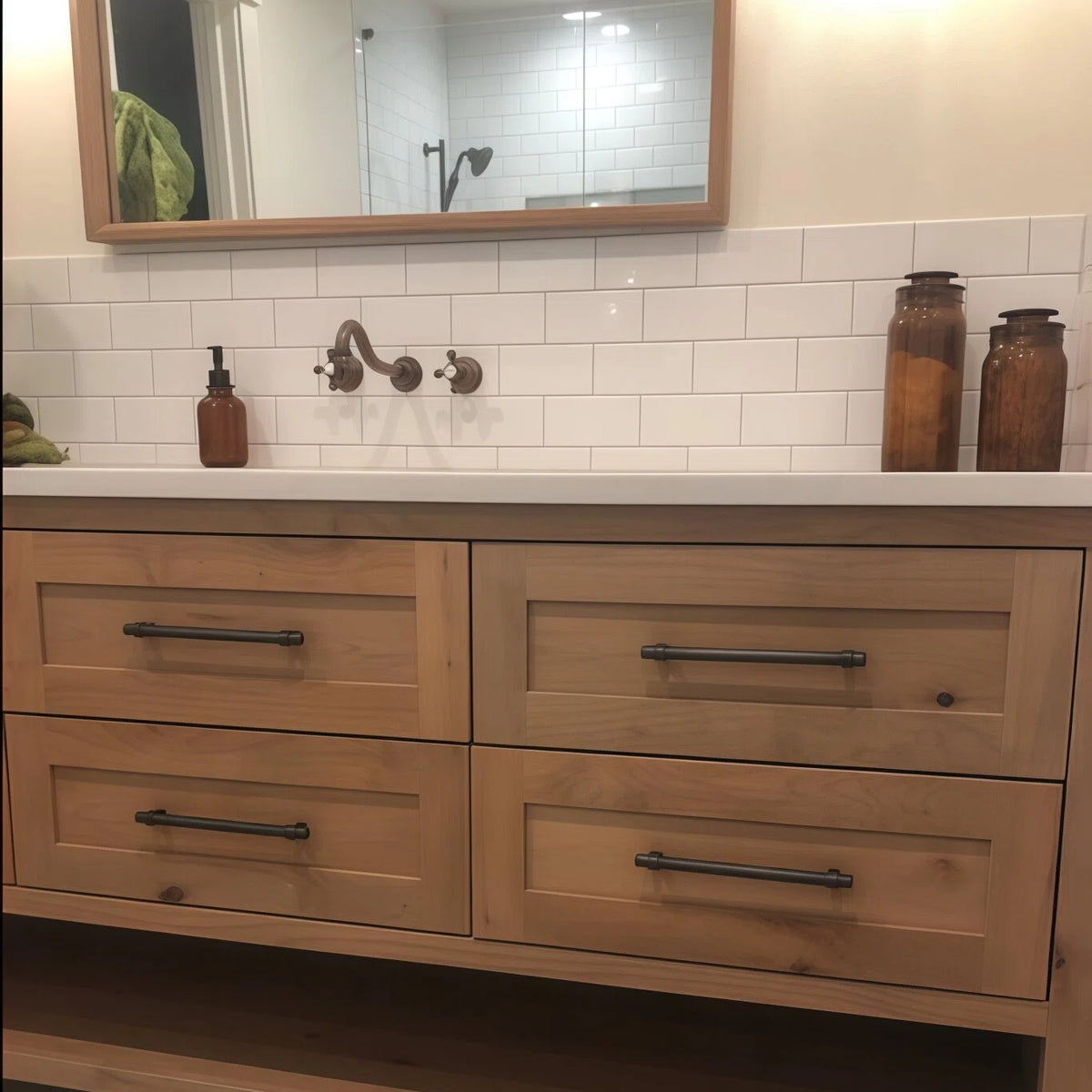 Cosmas 161-224ORB Oil Rubbed Bronze Euro Style Bar Pull