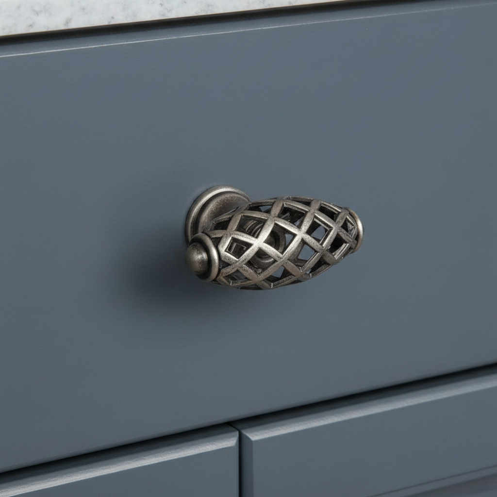 Cosmas 1749WN Weathered Nickel Birdcage Cabinet Knob