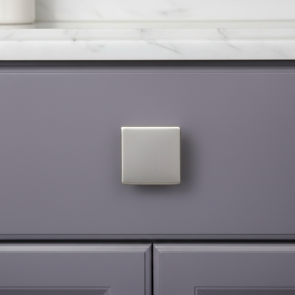 Cosmas 14899SN Satin Nickel Modern Contemporary Square Cabinet Knob