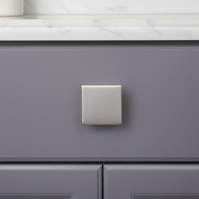 Cosmas 14899SN Satin Nickel Modern Contemporary Square Cabinet Knob
