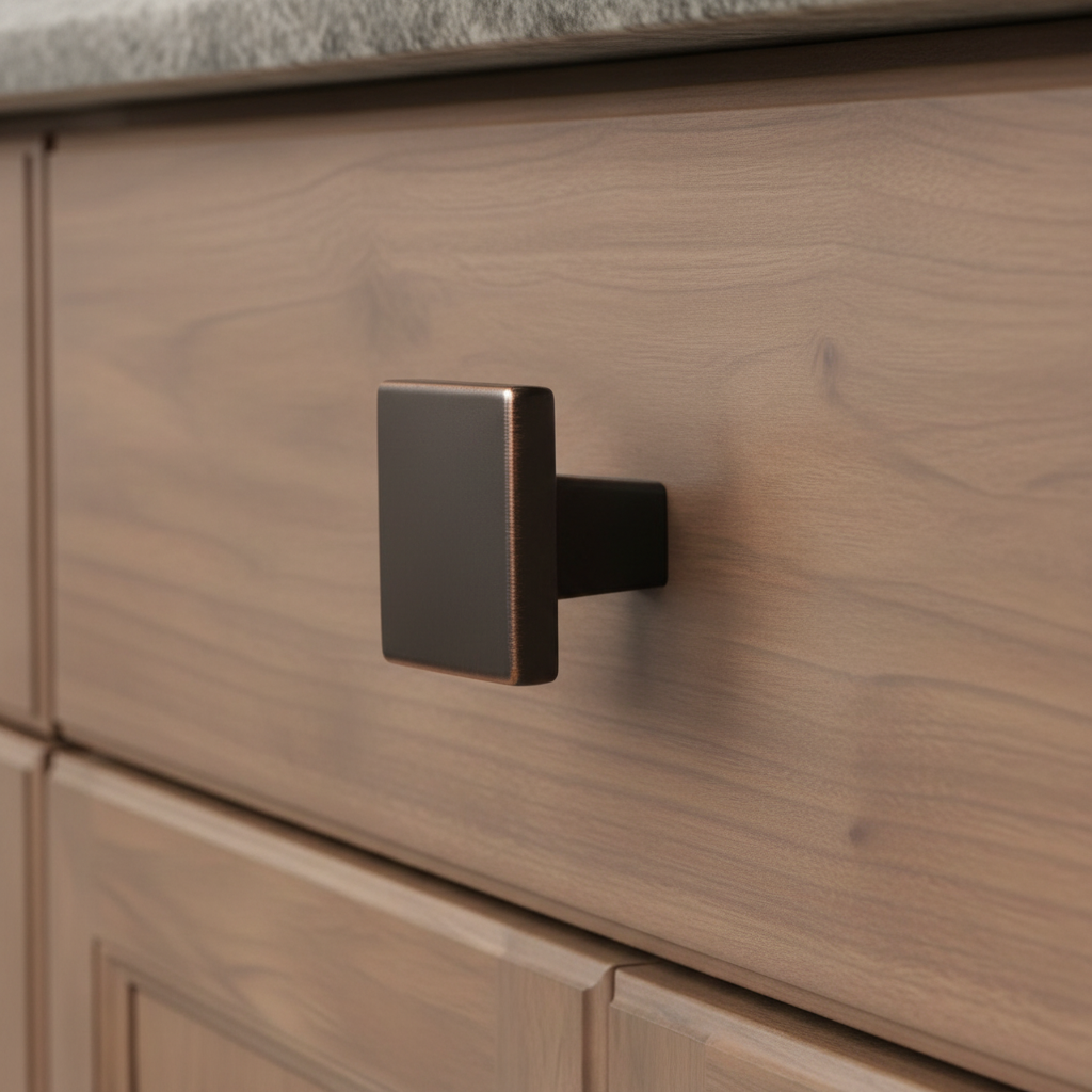 Cosmas 14899ORB Oil Rubbed Bronze Modern Contemporary Square Cabinet Knob