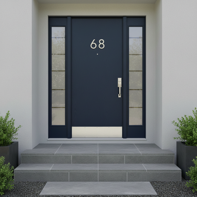Satin Nickel Door Kick Plate